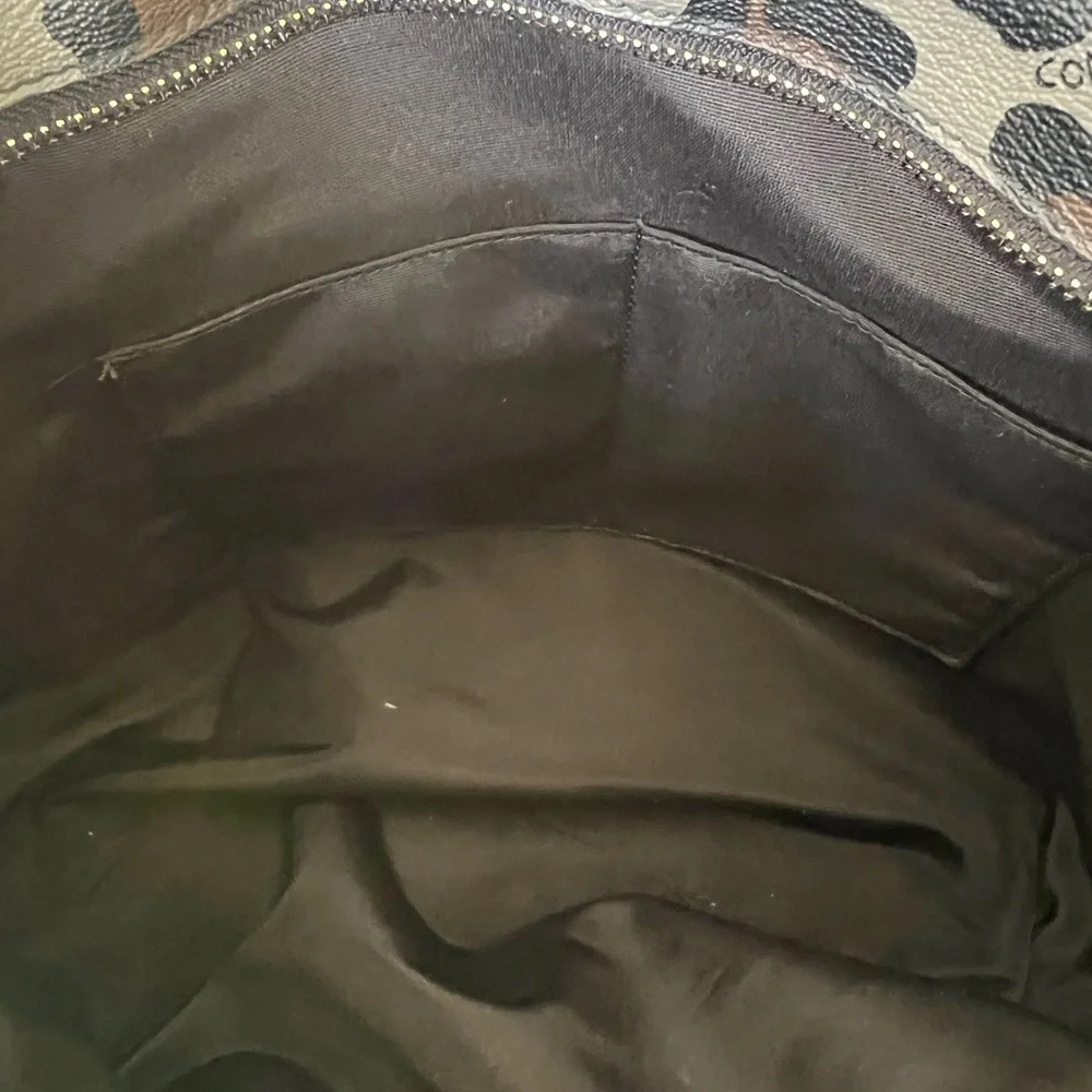 Coach Ocelot -Print Tote in Gray, Black and Brown - Picture 14 of 15